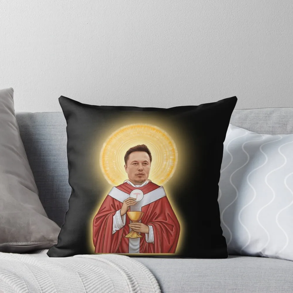 

Elon Musk as Jesus Throw Pillow bed pillows Decorative Sofa Cushions pillow