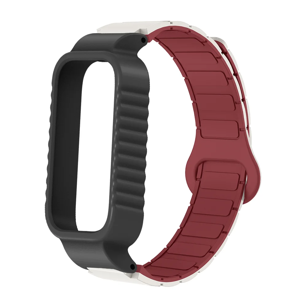 

Magnetic Strap + Case For Redmi Band 3 Quick Release Sweatproof Silicone Armor Style Sport Loop Band for Redmi Band 3 Bracelet