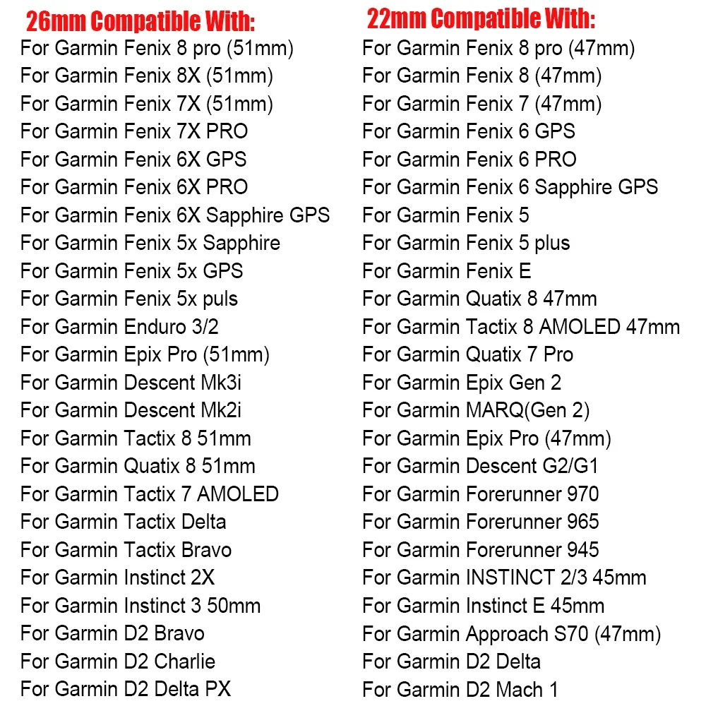 QuickFit 22 مللي متر/26 مللي متر حزام سيليكون جلدي لـ Garmin Fenix 8 Pro 7 7X Forerunner 970 965 إندورو 3 Epix Gen 2 Tactix 8 سوار معصم