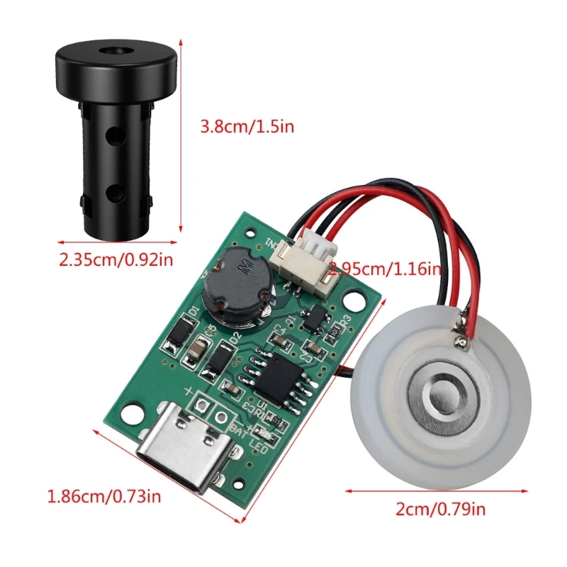 Humidificador USB, fabricante de nebulizadores y controlador, placa de circuito, atomizadores de película de atomización, hoja oscilante