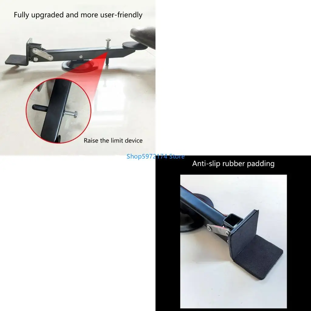 Y3NB Carbon Steel Foot Pedal Door Lifter With Height Limiter Device And Antislip Design For Secure Lifting Various Door