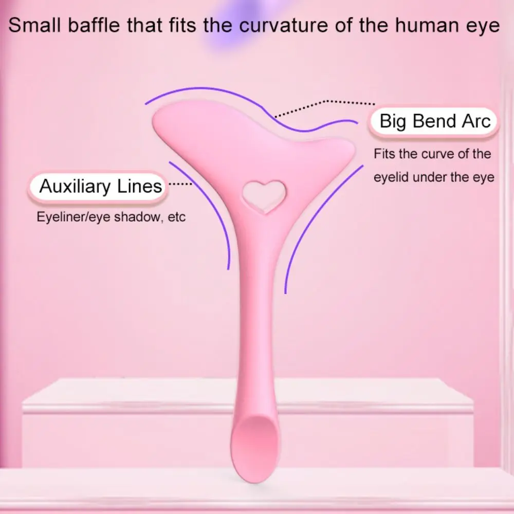 2Pcs 2in1 Eyeliner Stencils Wing Tips Eyeshadow Lipstick Mascara Drawing Aid Reusable Face Cream Applicator Eyeliner Aid Tool