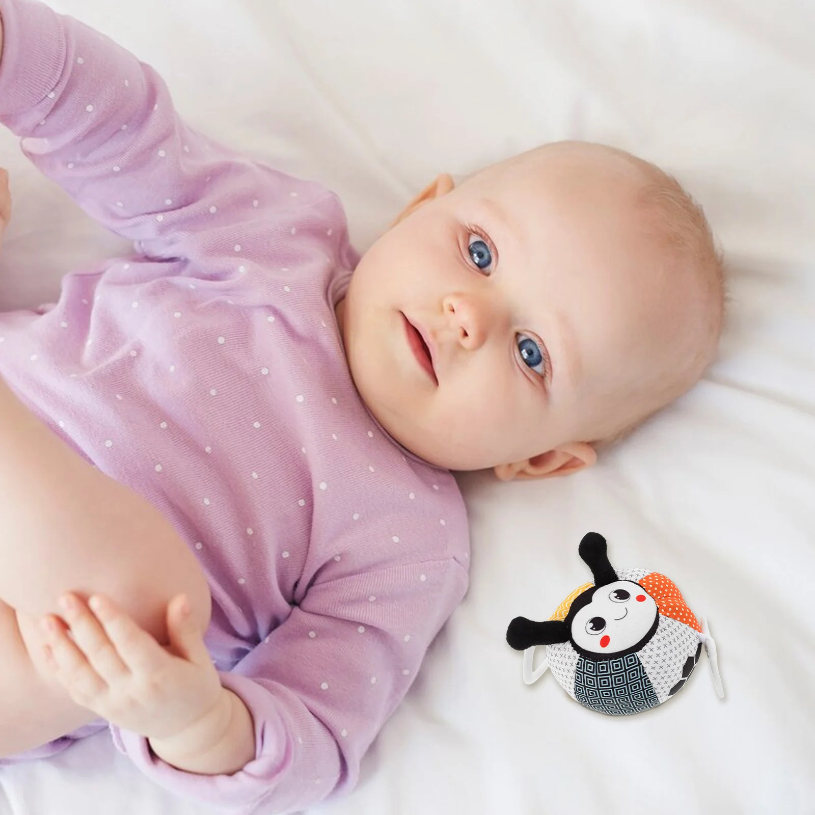 Zachte babytandjes zintuiglijke hand lichtgewicht multi-textuur ontwikkelingsspeelgoed kinderwagen autostoel hangend pasgeboren babyjongen meisje