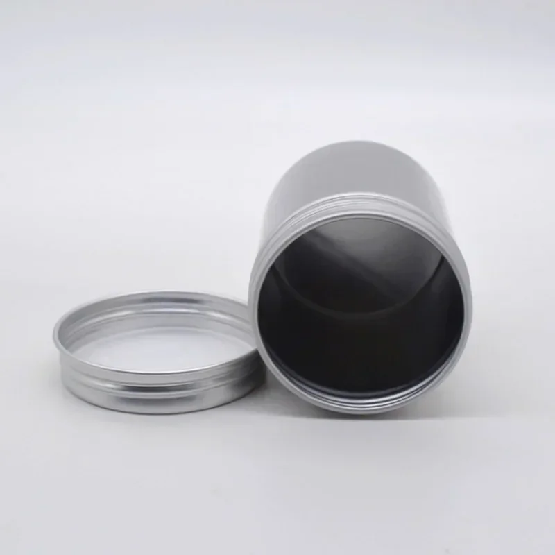12/24/48 Chiếc Nhôm Tín Hũ 80Ml Kim Loại Tặng Bao Bì Hộp Bảo Quản Trống Nến Hũ Với nắp Đậy Hộp Đựng Mỹ Phẩm Bộ Du Lịch