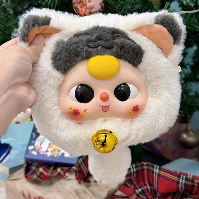 2025 Original Baby Three Fortune Cat Zip Bag Series Blind Box Figur Tide Play Pendel Anhänger Süße Mädchen Mystery Box Geschenk