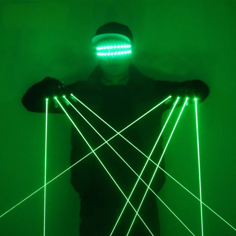 

LED Laser Glove Party Bar Stage Performance Luminous Gloves Nightclub Atmosphere Prop Halloween Cosplay Mittens