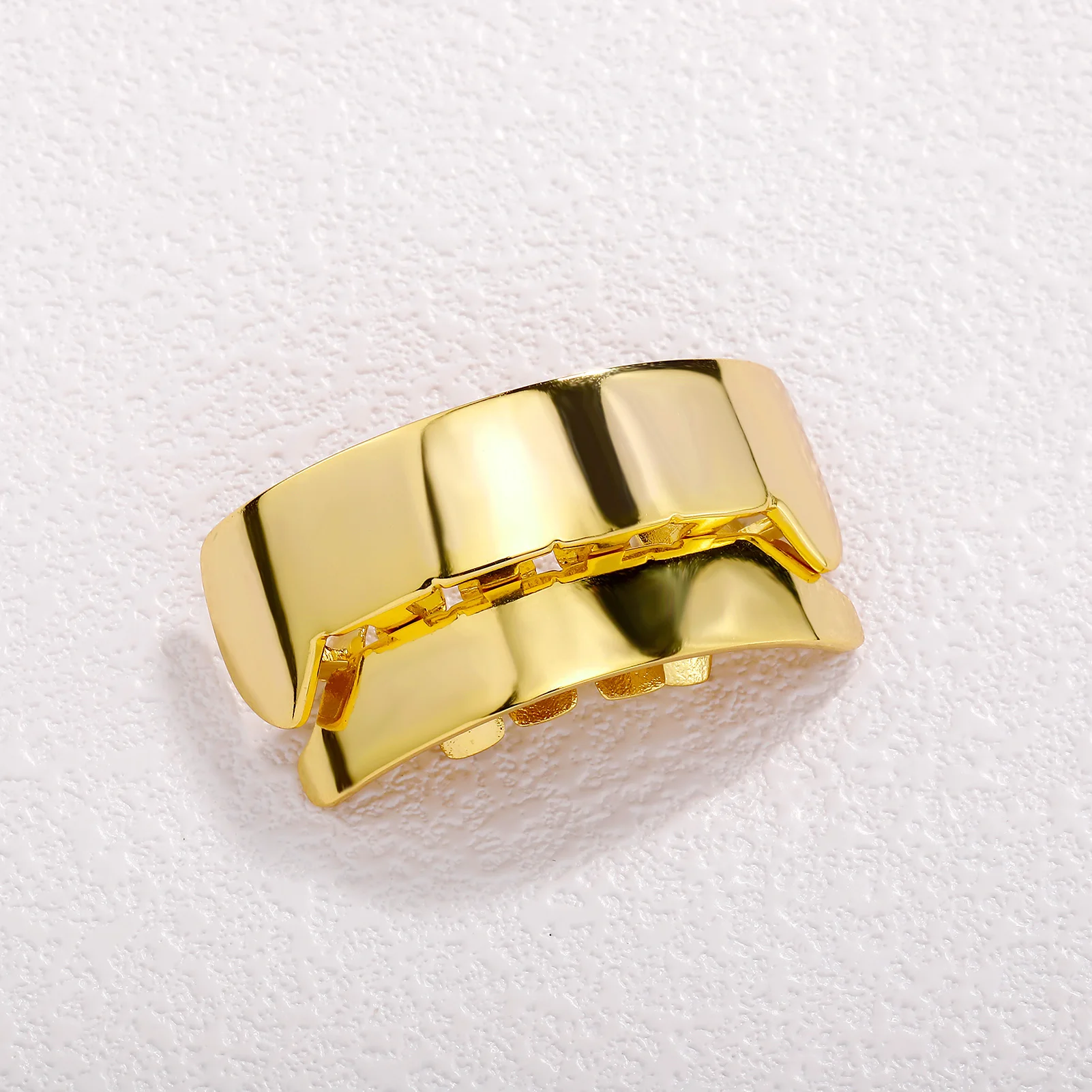 TOPGRILLZ الهيب هوب 6 أعلى و 6 أسفل Cyberpunk لامعة الأسنان الشوايات الأقواس مستطيل الأنياب الفم الأسنان قبعات لجميع القديسين مجوهرات