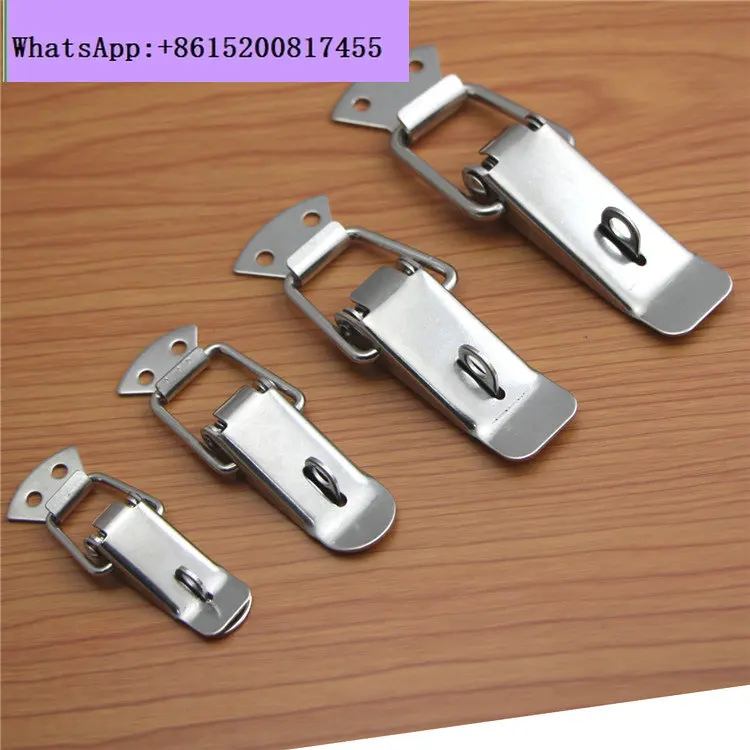 304 stainless steel heavy duty flat mouth buckle, stainless steel box buckle industrial buckle lock