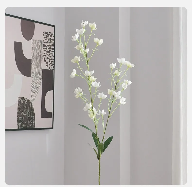 5 Stück Künstliche Seiden-Maiglöckchen-Blumen für Heimdekoration, Windspiel, Hochzeitssaal, Hängende Hintergrunddekoration, Party-Blumenarrangements – Detail 12