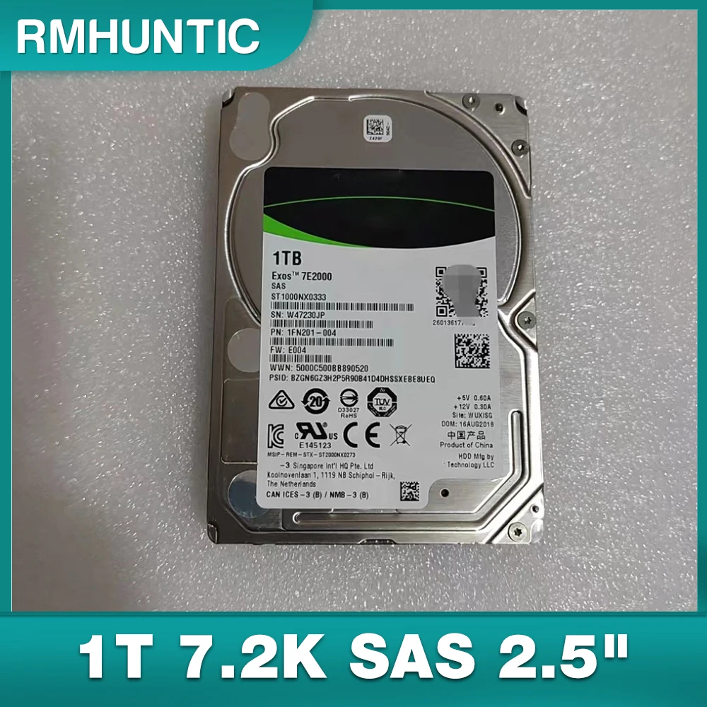 ST1000NX0333 untuk Hard Disk Server 1T 7.2K SAS 2.5 "12G Hard Drive