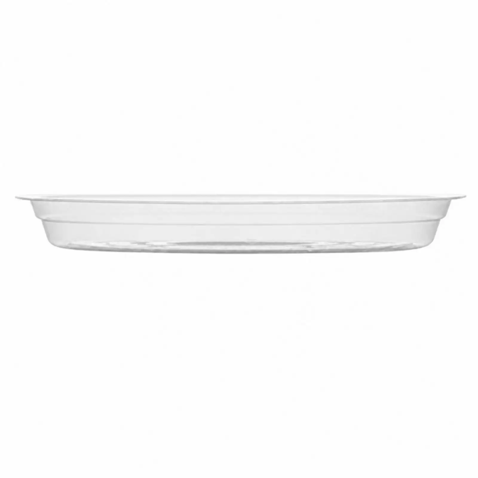 Round Plant Saucer Tray for Flower Pots Clear PET Plastic Drip Tray Indoor Outdoor Water Catcher