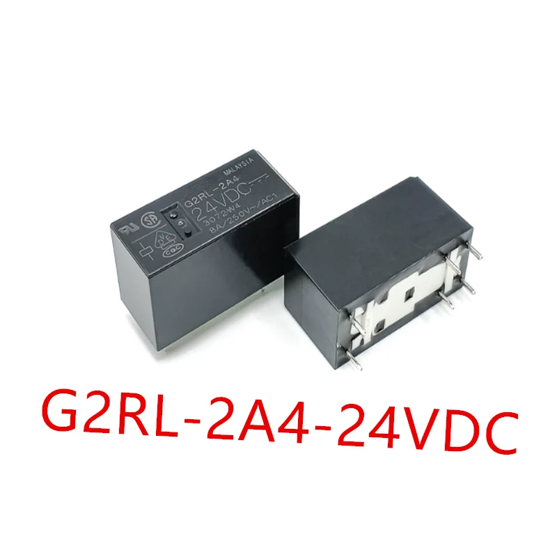 10 قطعة G2RL-1A-E-5VDC 、G2RL-1A-E-12VDC 、G2RL-1A-E-24VDC 、G2RL-2A4-24VDC DIP-6 مرحل الطاقة الجديد G2RL-1A-E DC12 DC24 DC5