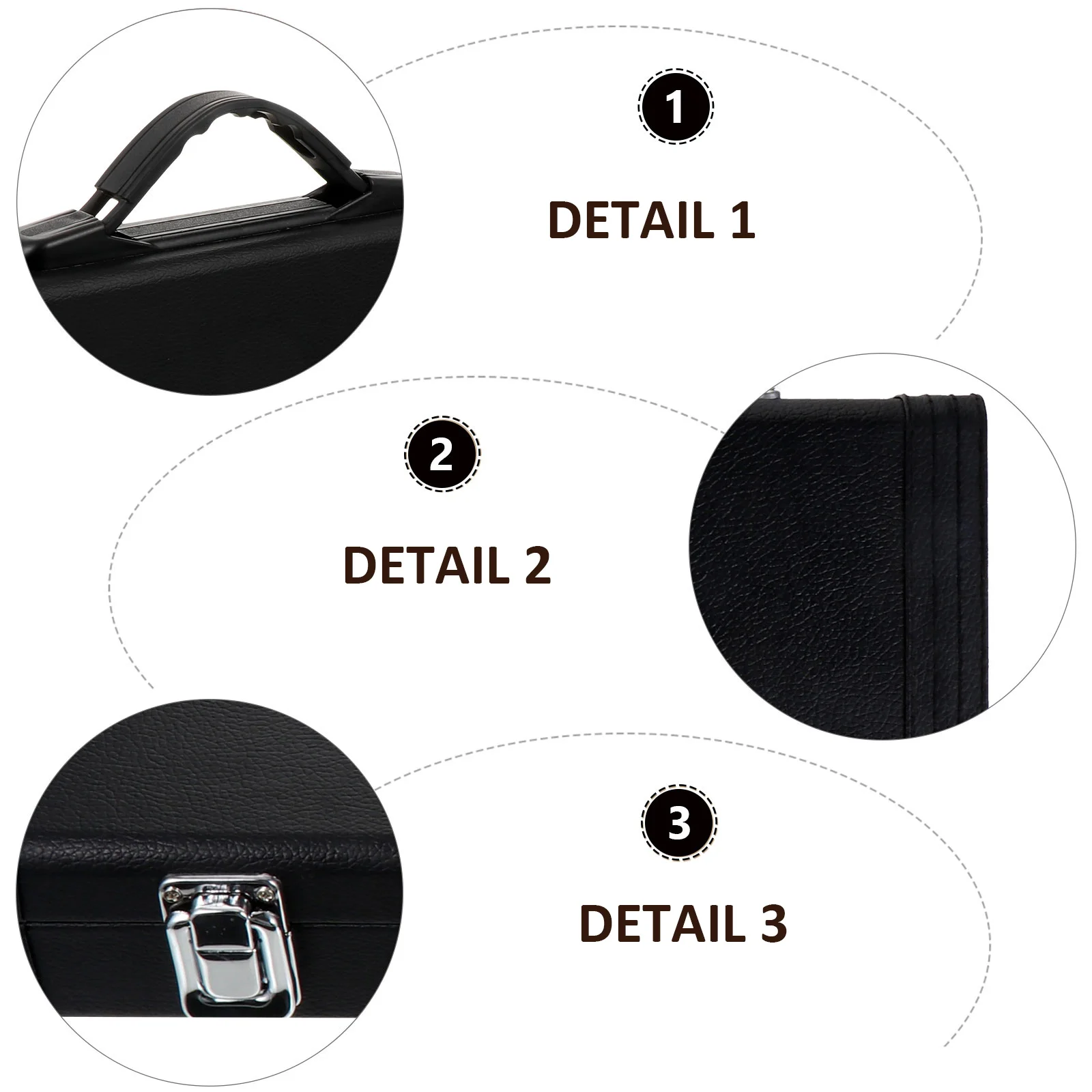 

Flute Accessories Anti Drop Box Shatter Resistant Case Black Pu Durable Waterproof Safe Buckle Flute Storage ganizer