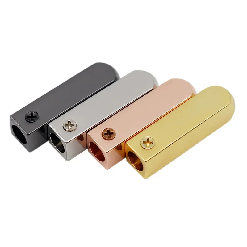 4Pcs Gold Shoelaces with Metal Buckle Head Luggage Clothing Rope Side Screw Quality Metal Toe Decorative Accessories for Shoes