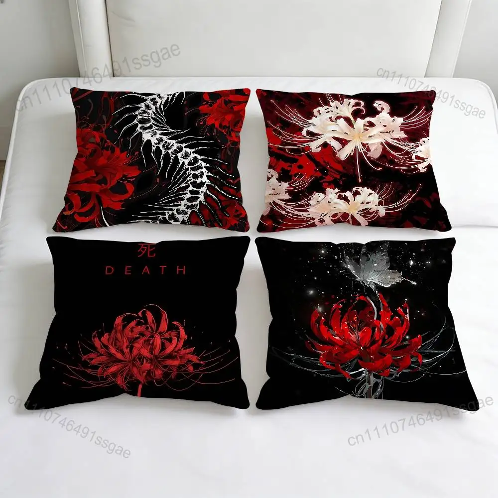 

Ghoul Spider Lily Tokyo Fashion Square Pillow Case Durable Throw Pillow Cover for Sofa Couch Chair