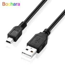 Bochara Mini 5Pin USB Cable USB 2.0 Type A to Mini 5Pin  Foil+Braided Shielded  30cm 50cm 100cm