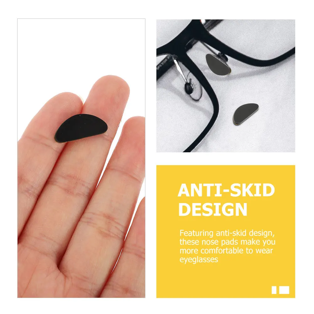 

18Pairs Anti-Slip Glasses Nose Pads Silicone Eyeglass Cushion Long Time Use Nose Pads for Glasses Eyeglass Repair Kit