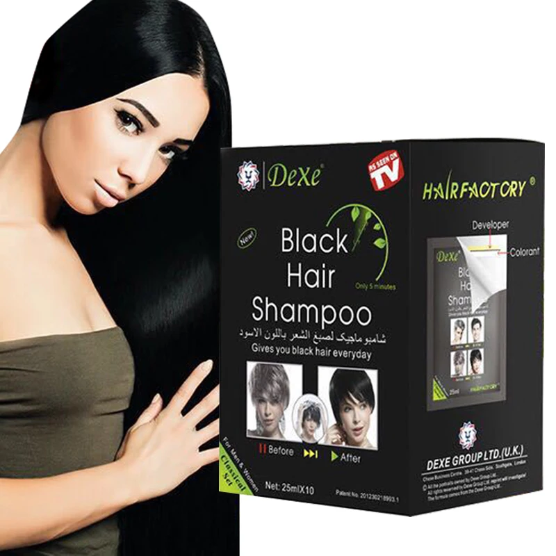 

Economic Set Black Hair Shampoo Only 5 Minutes Hair Color Dark brown Hair Dye Permanent hair dye Hair care