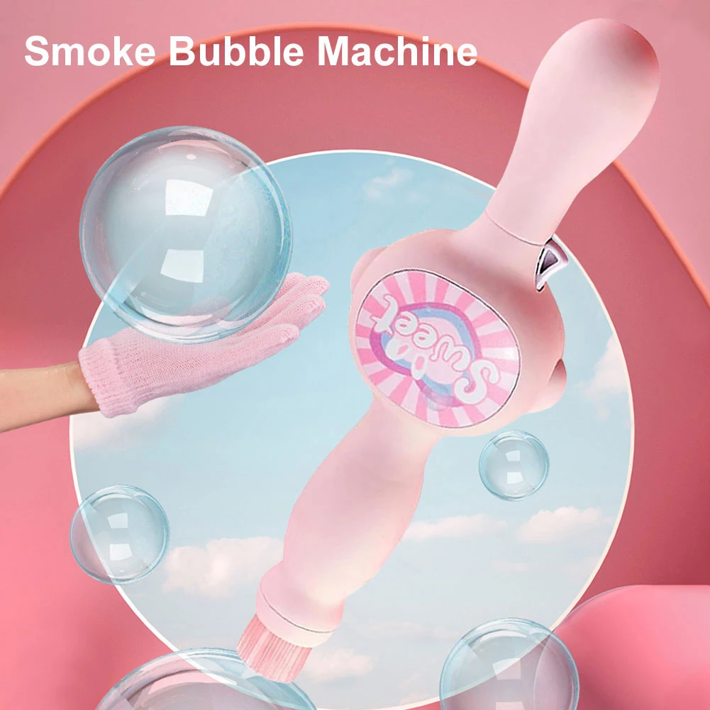 Machine à bulles sans fil avec format 310mm et matière plastique, Machine à bulles Portable pour fête d'enfants, pour divertissement intérieur et extérieur