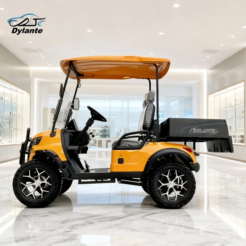 Introducing The All-New Right-Hand Drive Electric Golf Cart A Van Equipped With A 4kW Motor And A Hunting Multi-Purpose Trolley