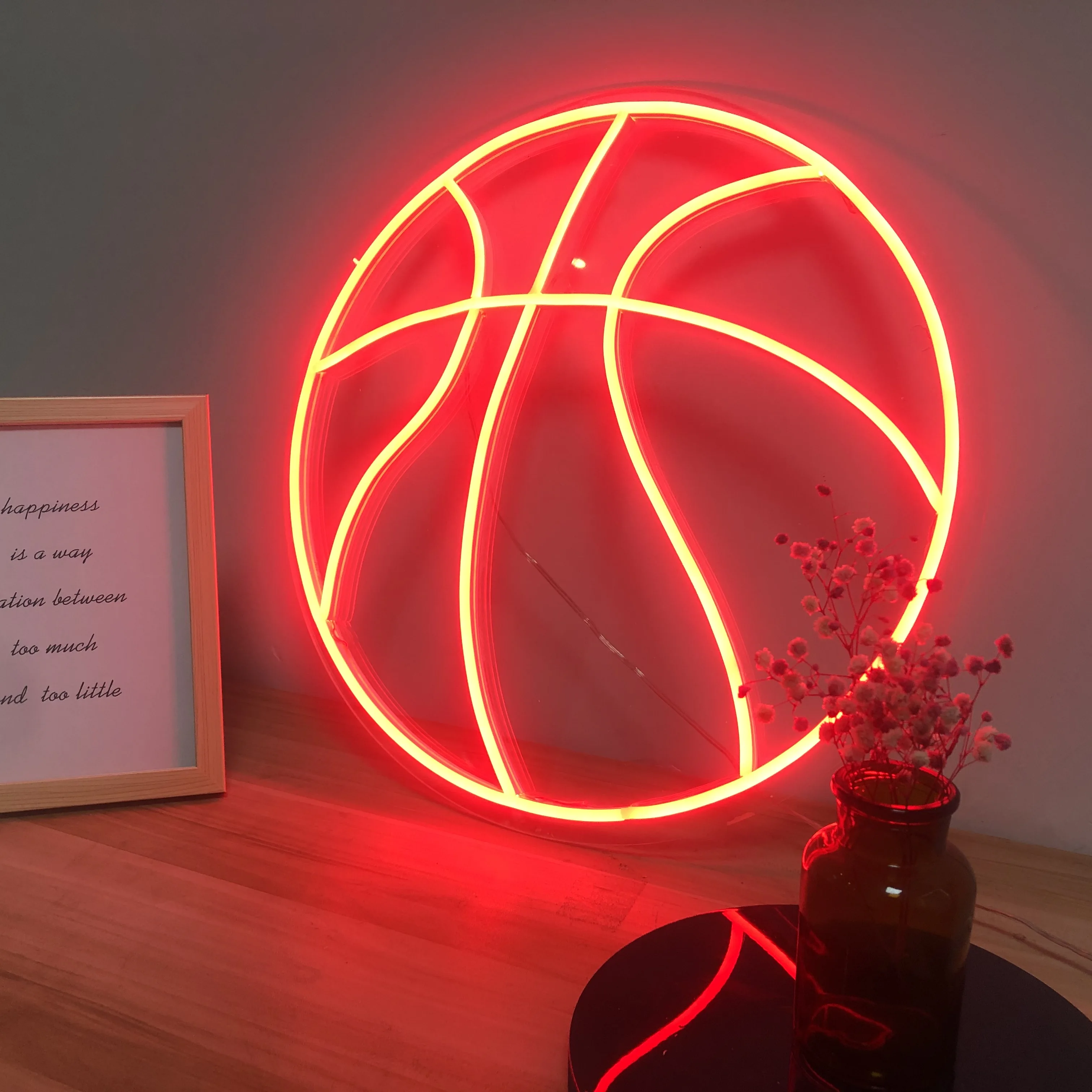 

LED Basketball Neon Sign Night Light for Meadowlands Bar Club Bedroom Hotel Pub Cafe Wedding Party Decor Birthday Gifts