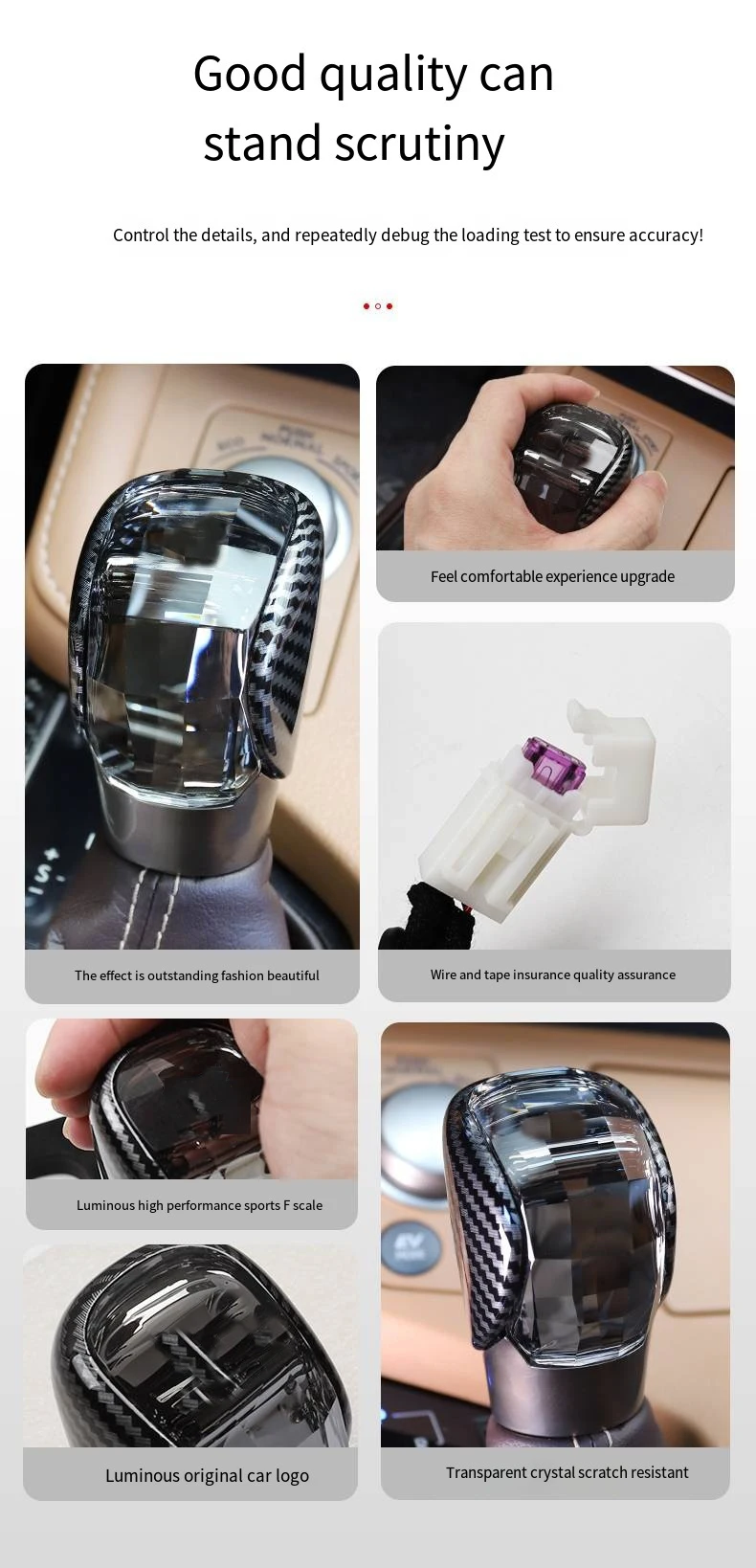 Crystal gear shift knob Suitable for Lexus 15-17 ES 15-20 NX 15-22 RX 15-21 IS 1