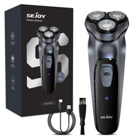 Sejoy 2 in 1 Electric Rotary Shavers 5W Razor Rechargeable Hair Trimmer Type-C 3D Floating Blade Washable Shaving Beard Machine