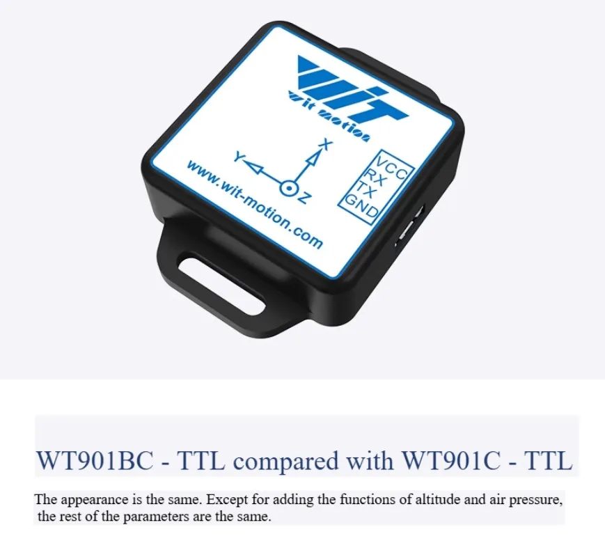 WT901C Six-Nine Axis Multi-Cascade Accelerometer Electronic Gyroscope Attitude Angle Modbus Sensor