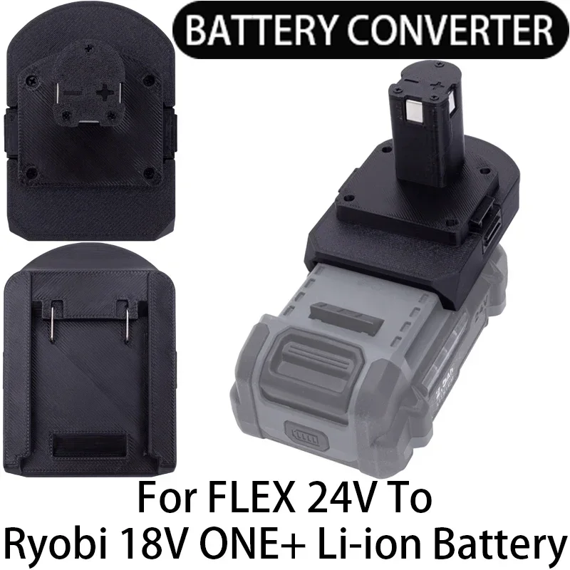 For FLEX 24V Lithium Battery Adapter/Converter To Ryobi ONE+18V Li-ion Cordless Electric Tool  Series Accessories FX0221-1