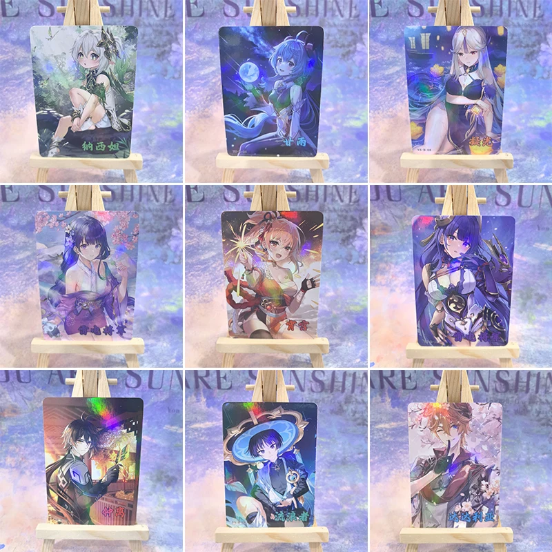 Anime Goddess Story R Karten Yelan Raiden Shogun Nahida Ganyu Yoimiya Sammelkarten Weihnachten Geburtstagsgeschenke Kinderspielzeug