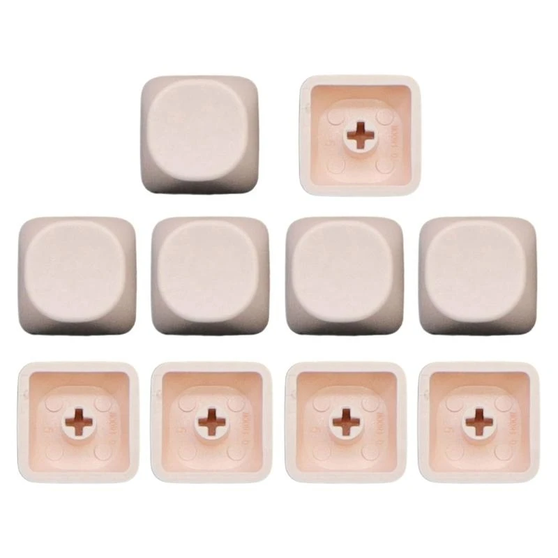 

652F 10Pcs PBT Blank DIY Keycap Mechanical Keyboards 1U MOA Profile No Print Keycap Set for MX Switches