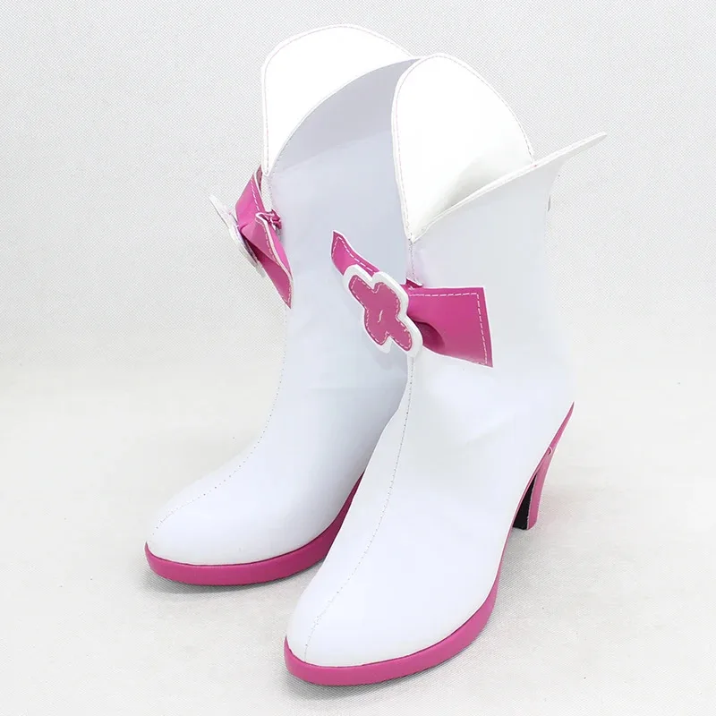 

2025 11 KiraKira Cure Flora Halloween Carnival Boots PU Leather Shoes Cosplay Prop Custom Made