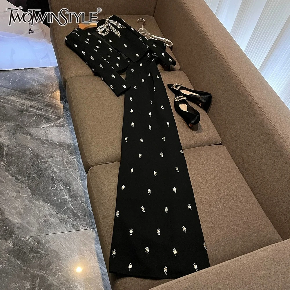 Formal Dress Female - TWOTWINSTYLE Elegant Luxury Two Piece Sets