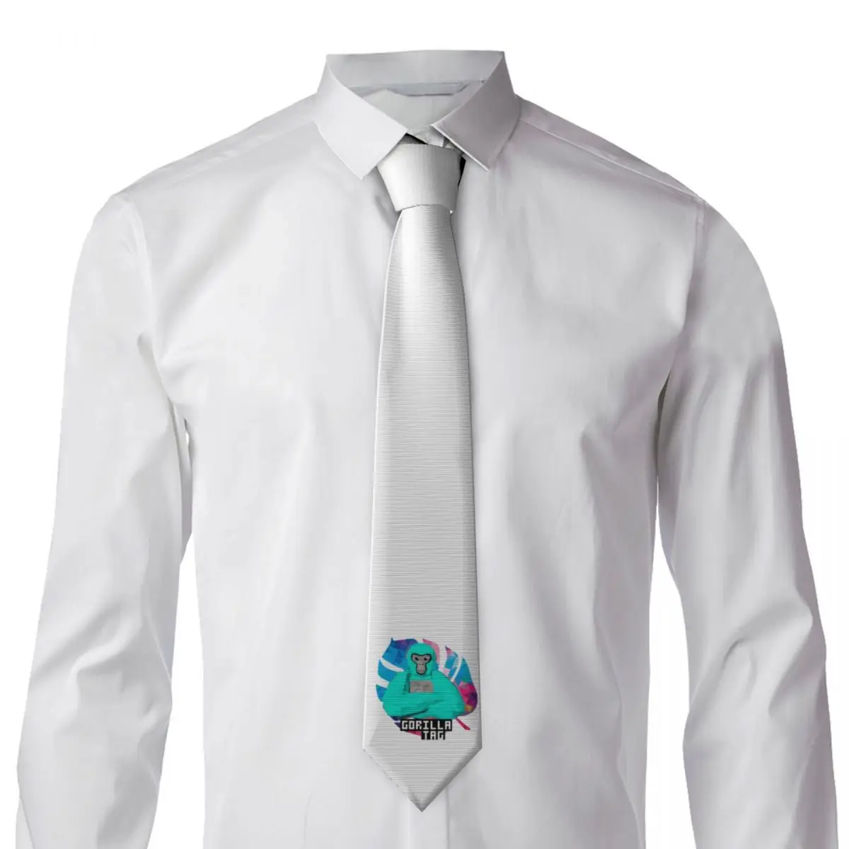 ربطة عنق على شكل ورقة شجر ملونة من Gorilla للرجال من الحرير والبوليستر 8 سم ربطات عنق لحفلات الزفاف وربطة عنق كلاسيكية Gravatas