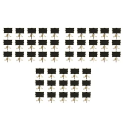 45 Pack Chalkboards Place Cards With Easel Stand - Wood Rectangle Small Chalkboard Signs For Wedding, Birthday Parties