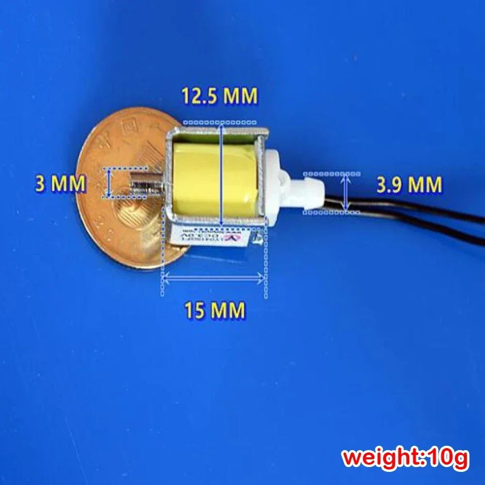 DC 3V Normally Open Solenoid Valve Mini 2-Position 2-Way Solenoid Valve Blood Pressure Electronic Control Valve Sphygmomanometer