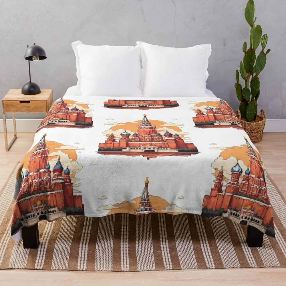 

8bit Kremlin Throw Blanket Thermal Soft Big Blankets