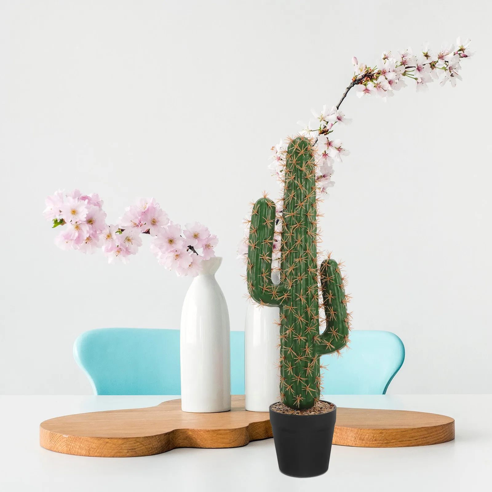 

Artificial Succulent Plants Big Potted Cactus Decor for Home Garden Office Year Round Vibrant Greenery Low Maintenance Indoor