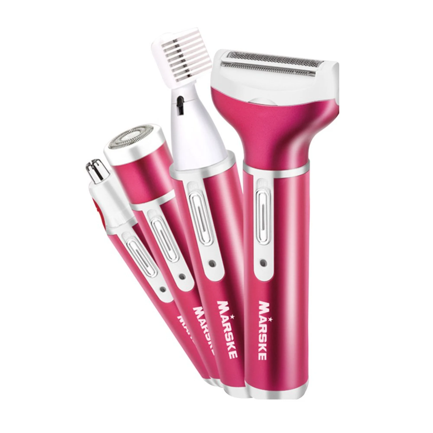 Rasoir électrique pour femmes, Rechargeable par USB, tondeuse 4 en 1, aisselles et barbe