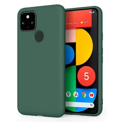 Liquid Slicone stoß feste Soft Phone Hülle für Google Pixel 5 5a 9 pro xl 3 3a xl 3xl 4 xl 4a 4g 5g 8a 6a 7a Cover Fundas Capa