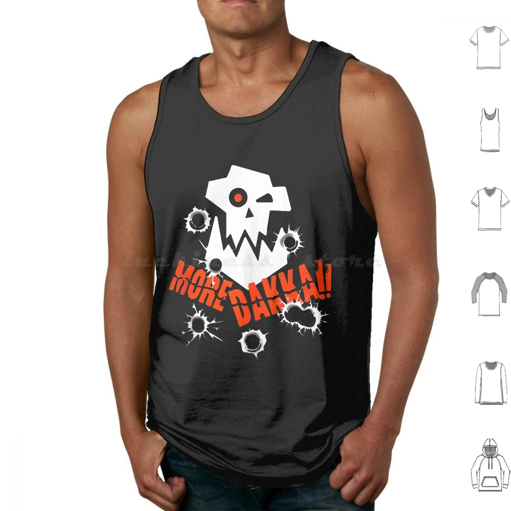 More Dakka Ork Miniature Tabletop Wargaming Waagh Tank Top Tank Tops Vest Sleeveless Animals Animals Animals Animals Animals