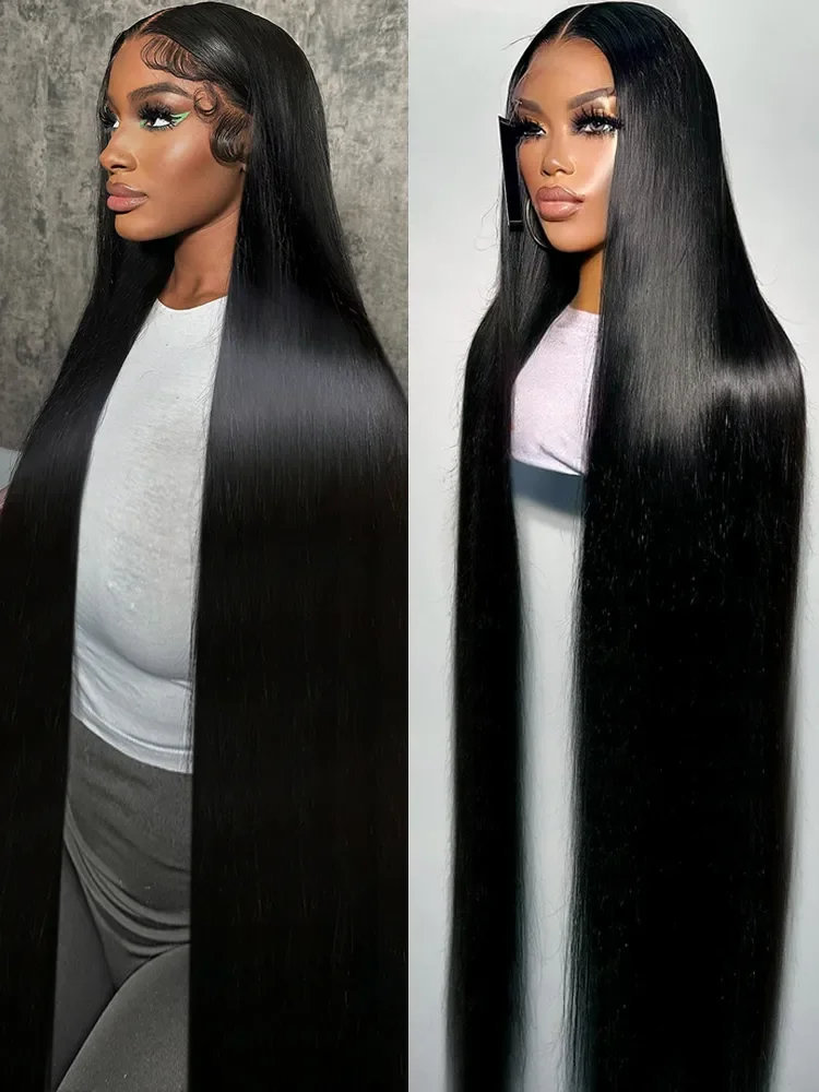 36 38Inch 13x4 Straight Lace Front Wigs Lace Wig 13x6 Human Hair Wigs For Black Women Pre Plucked Brazilian Hair Wigs Bling