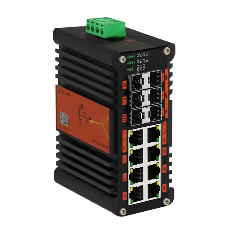 Industrial L2+ 8-Port Gigabit 802.3at PoE + 4-Port 1G SFP + 2-Port 10G SFP+ Managed Ethernet Switch for Outdoor Networking view 5