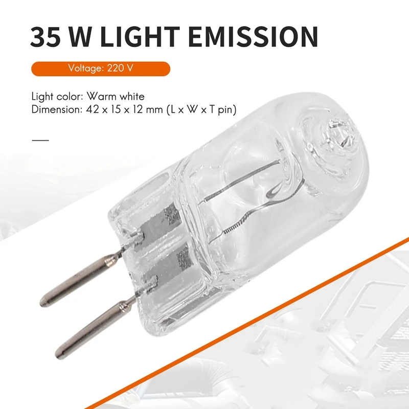 T88C 4 220 V 35 W G5, alimentatore a 3 pin doppia lampadina alogena bianco caldo