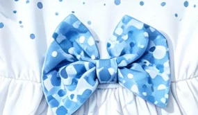 Little Girls Long Sleeve Butterfly Print Dress Ruffle Bow Princess Party Dress For 1‑6 Years