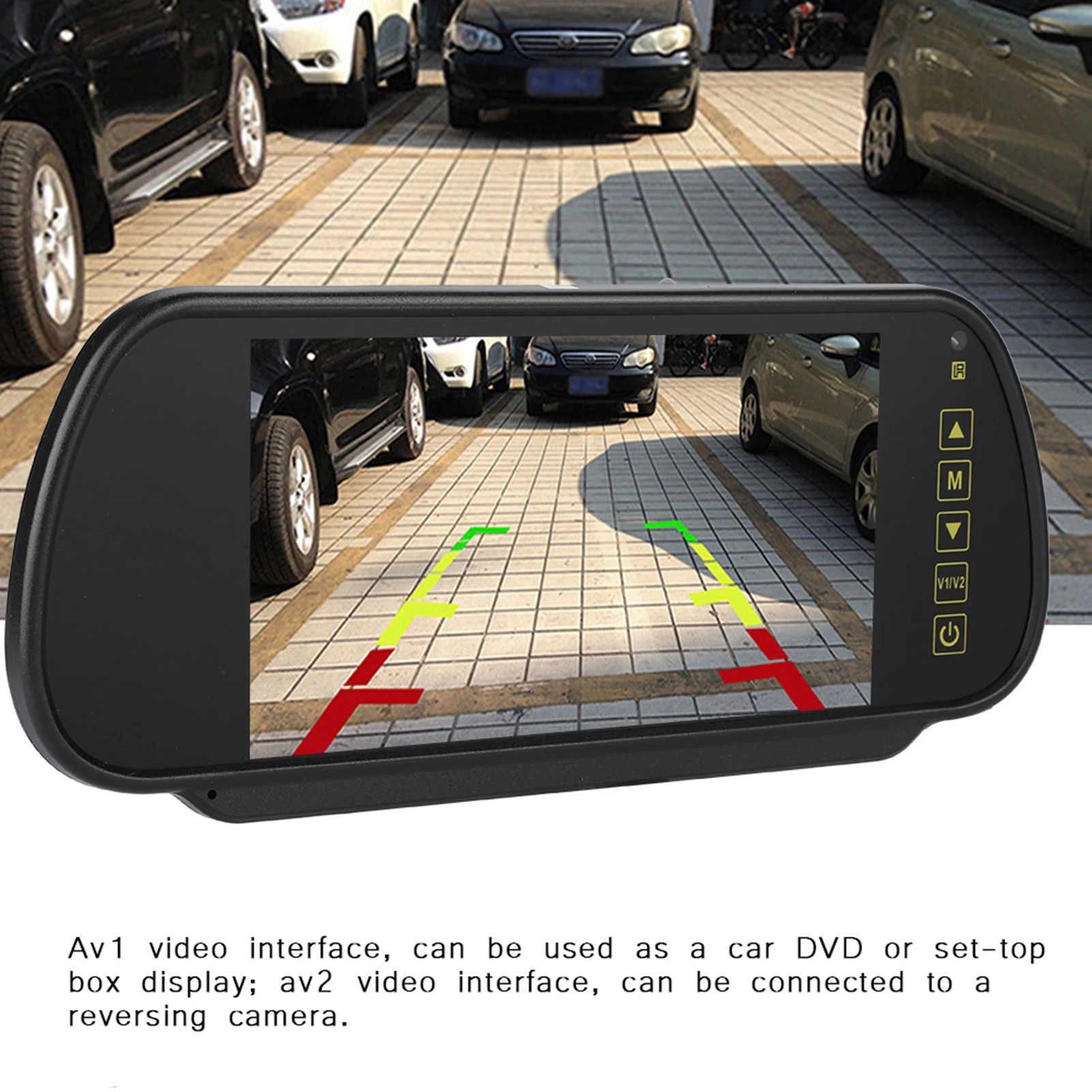 Parking Monitor Rear View Mirror Monitor Rear View Mirror Monitor 7inches LCD Display Backup Camera Monitor for Rear View Camera