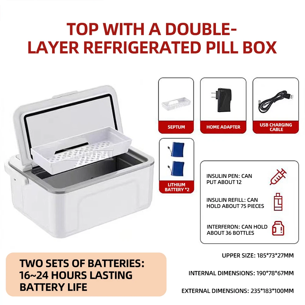 Pendingin Insulin portabel cerdas congilore Refrigerador portatel Frigorifero Heladeras Mini