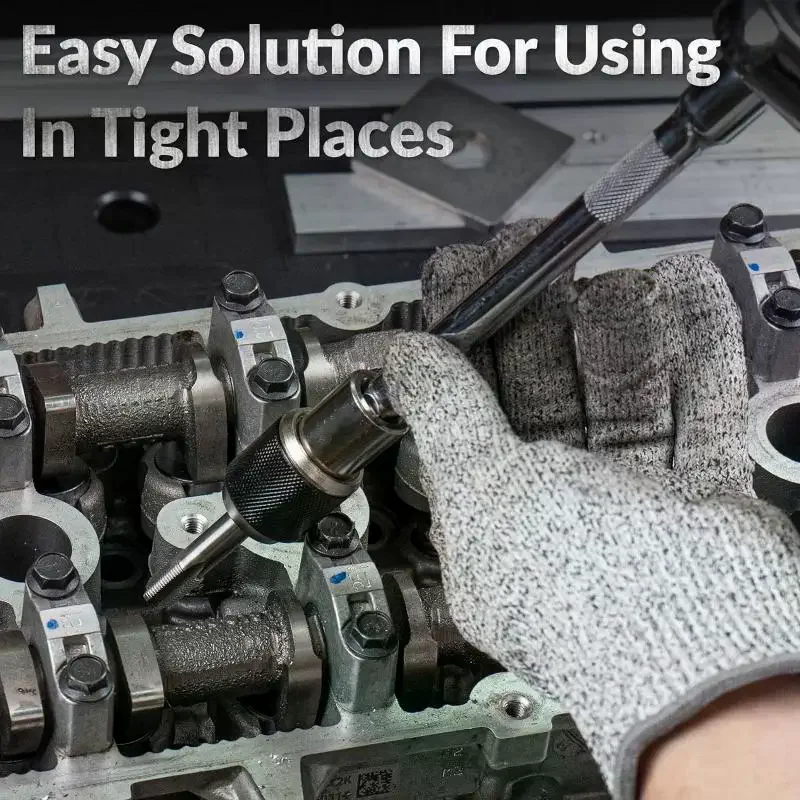 1Pcs Tap Socket 1/2 1/8 Square Tap Sockets Adapter M3-M12 Adjustable Ratchet Wrench Power Tool For Reamers Screw Extractors