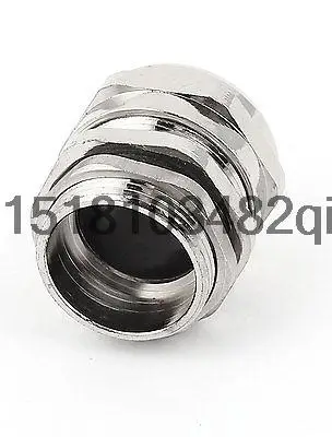 M25 Silver Tone Metal 13-18mm Dia Waterproof Cable Gland Connector