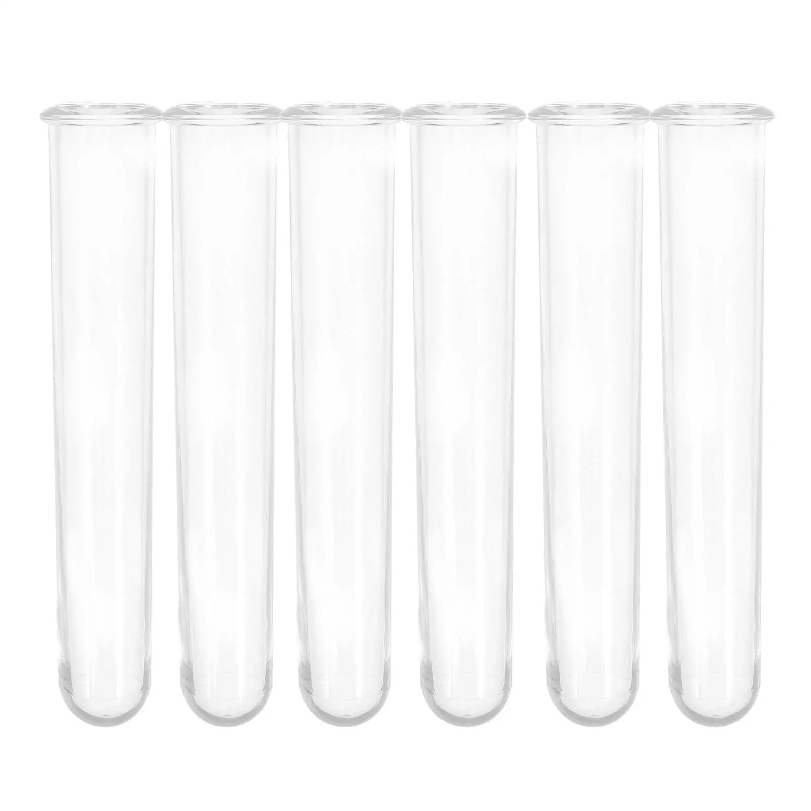 

6 Pcs Hydroponic Flower Vase Test Tubes Plant Propagation Clear Material Easy Clean Detachable DIY Arrangement Desktop Decor